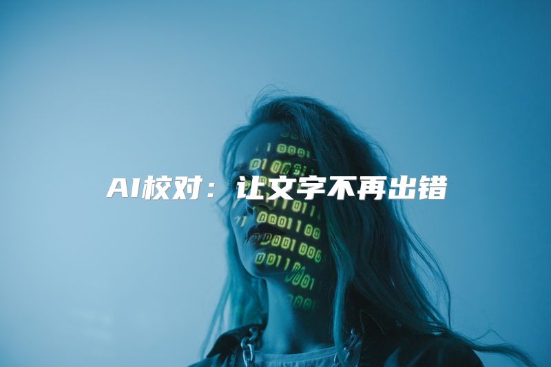 AI校对：让文字不再出错