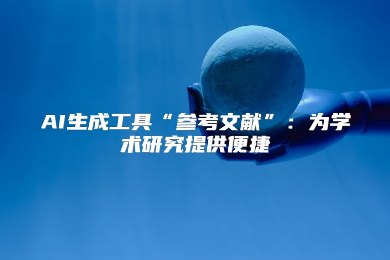AI生成工具“参考文献”：为学术研究提供便捷