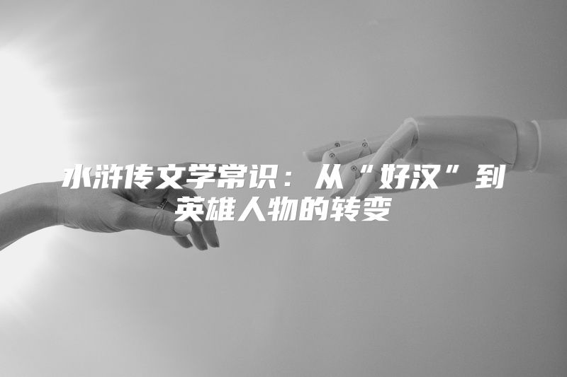 水浒传文学常识：从“好汉”到英雄人物的转变