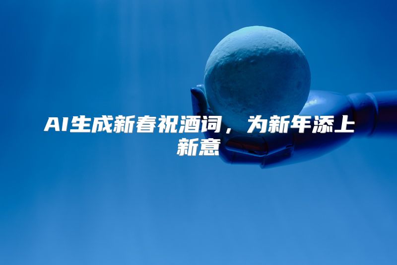 AI生成新春祝酒词，为新年添上新意
