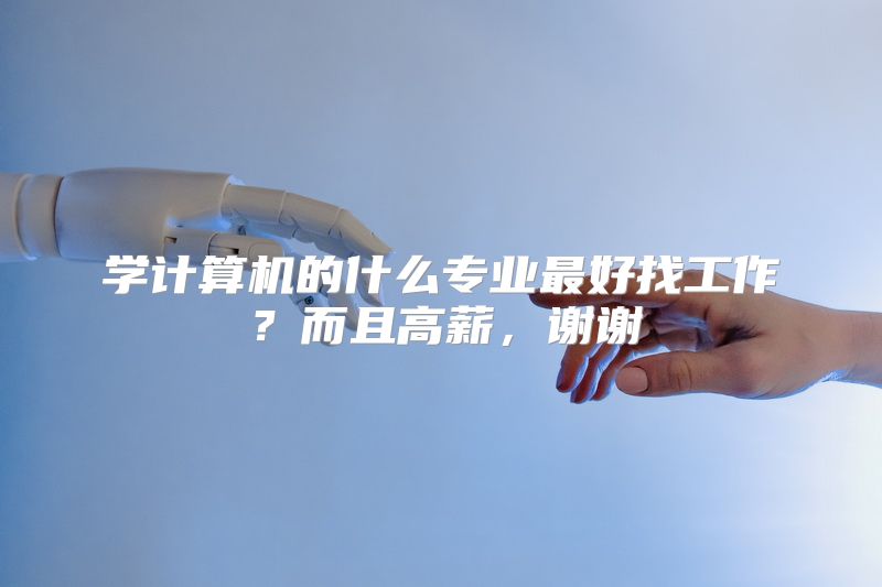 学计算机的什么专业最好找工作？而且高薪，谢谢