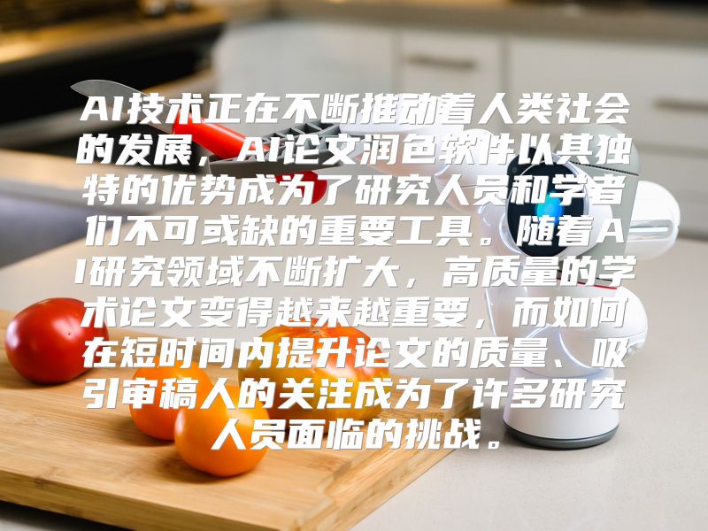 AI技术正在不断推动着人类社会的发展，AI论文润色软件以其独特的优势成为了研究人员和学者们不可或缺的重要工具。随着AI研究领域不断扩大，高质量的学术论文变得越来越重要，而如何在短时间内提升论文的质量、吸引审稿人的关注成为了许多研究人员面临的挑战。