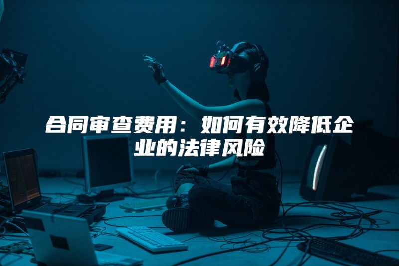 合同审查费用：如何有效降低企业的法律风险