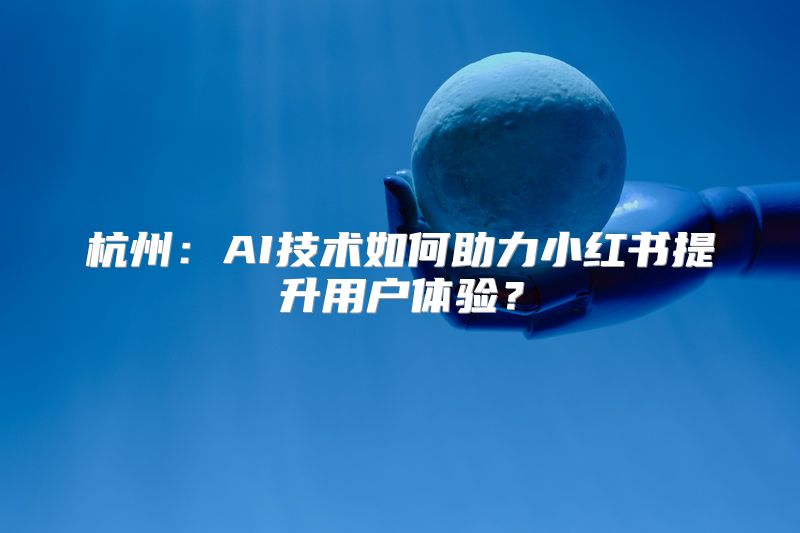 杭州：AI技术如何助力小红书提升用户体验？