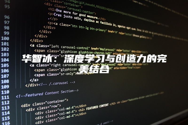 华智冰：深度学习与创造力的完美结合