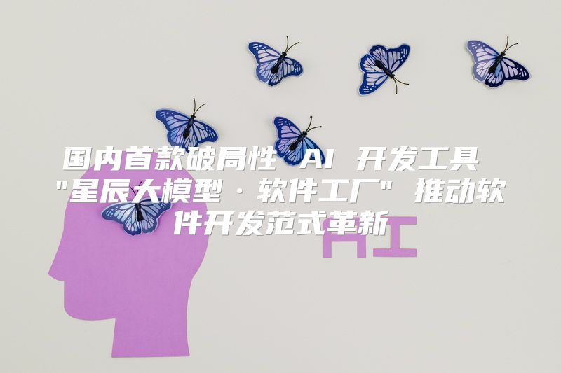 国内首款破局性 AI 开发工具 