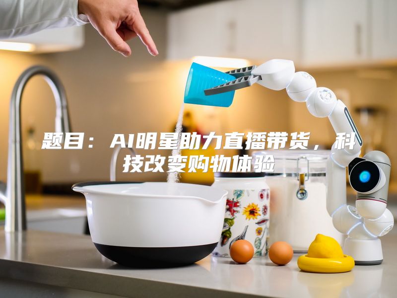 题目：AI明星助力直播带货，科技改变购物体验