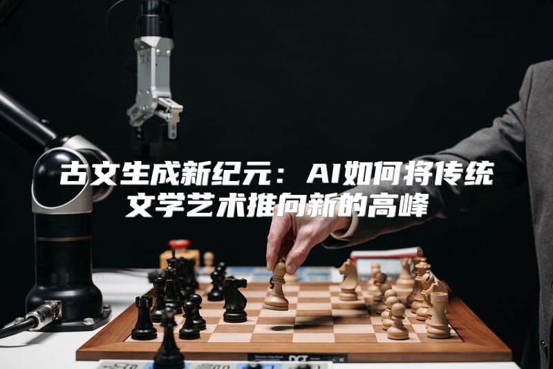 古文生成新纪元：AI如何将传统文学艺术推向新的高峰