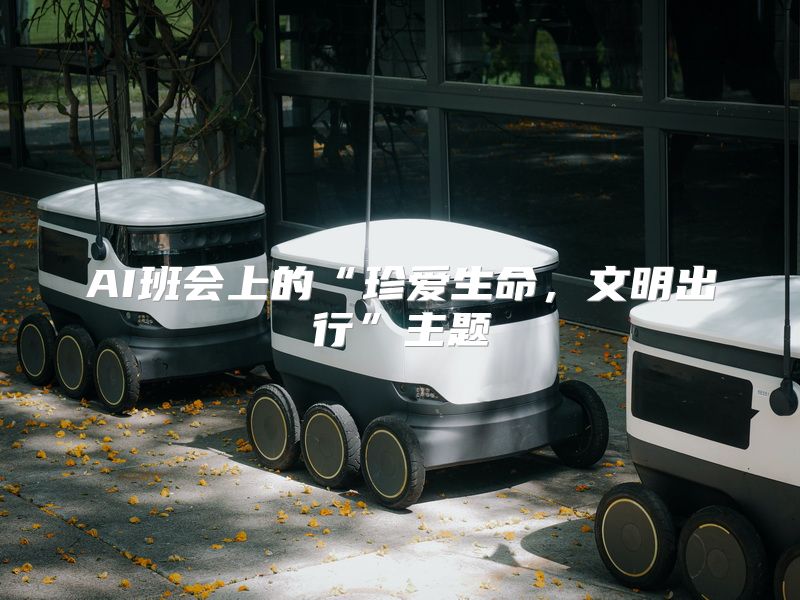 AI班会上的“珍爱生命，文明出行”主题