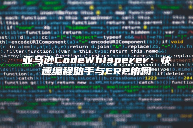 亚马逊CodeWhisperer：快速编程助手与ERP协同