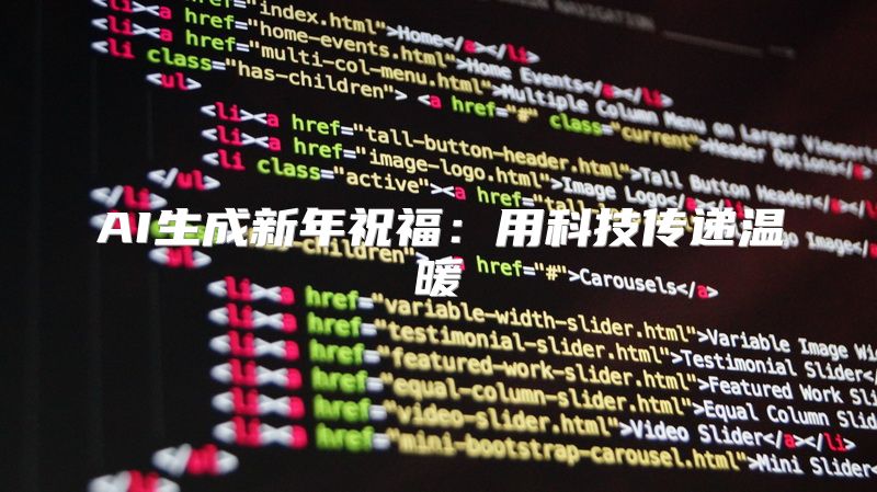 AI生成新年祝福：用科技传递温暖