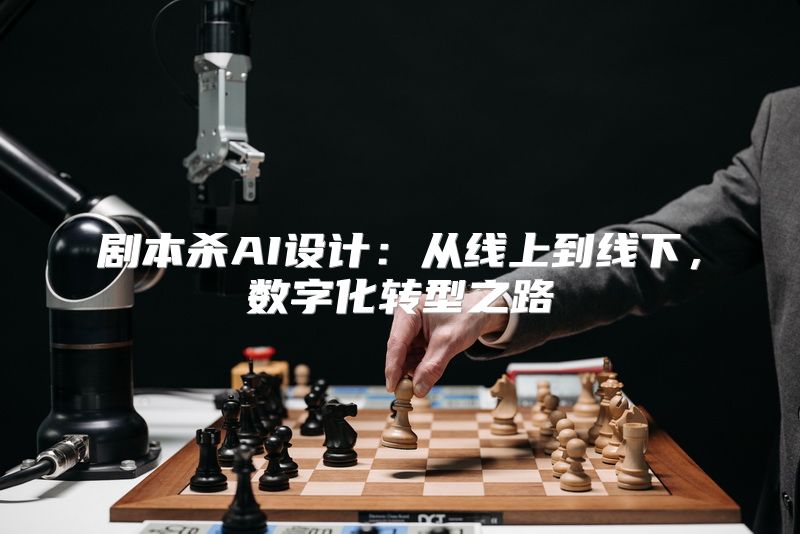 剧本杀AI设计：从线上到线下，数字化转型之路
