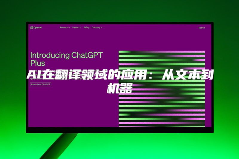 AI在翻译领域的应用：从文本到机器