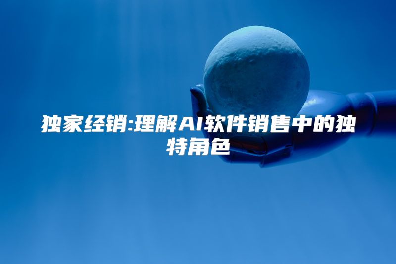 独家经销:理解AI软件销售中的独特角色