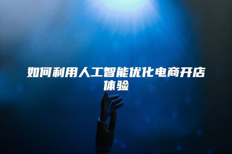 如何利用人工智能优化电商开店体验