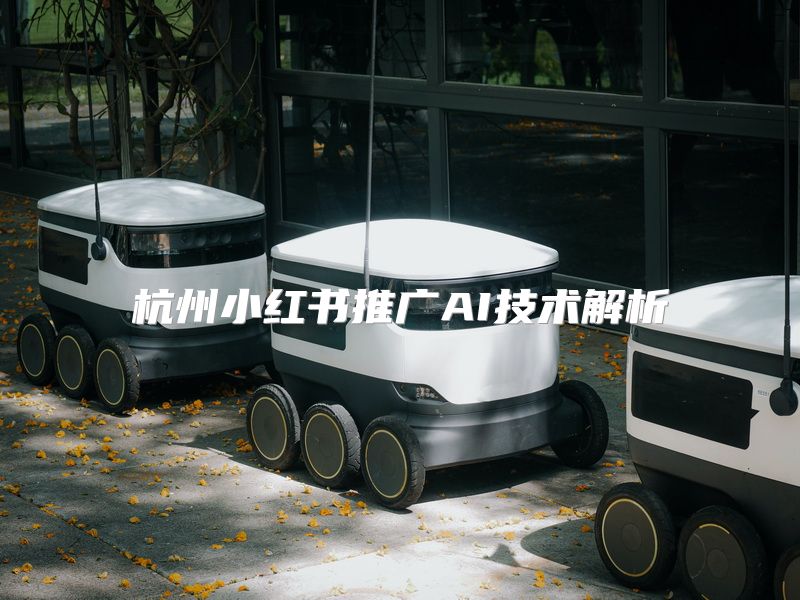 杭州小红书推广AI技术解析
