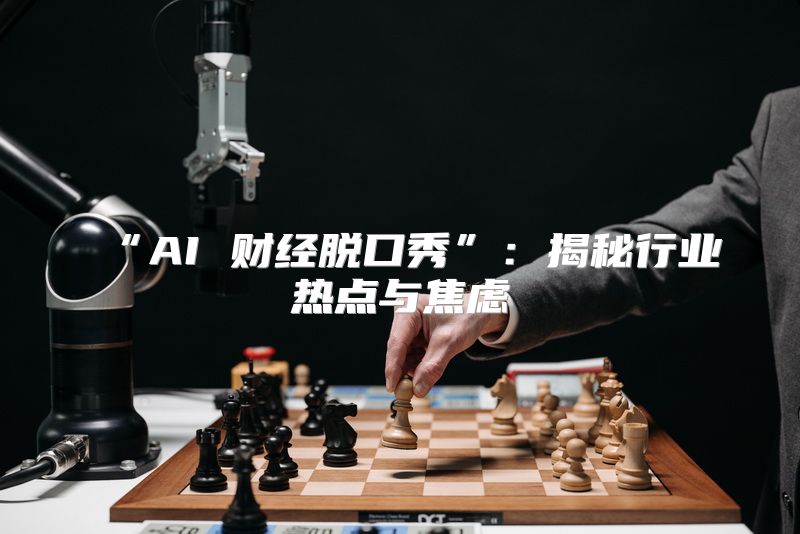 “AI 财经脱口秀”：揭秘行业热点与焦虑