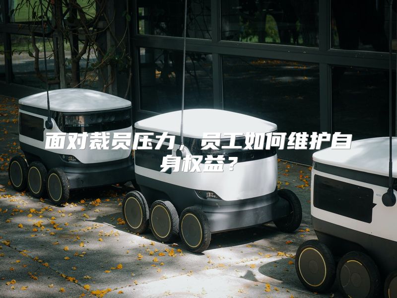 面对裁员压力，员工如何维护自身权益？