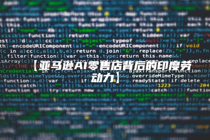 【亚马逊AI零售店背后的印度劳动力】