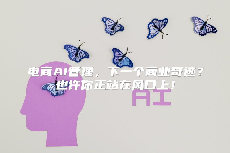 电商AI管理，下一个商业奇迹？也许你正站在风口上！