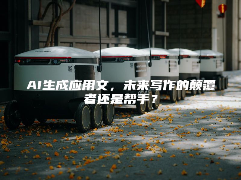 AI生成应用文，未来写作的颠覆者还是帮手？