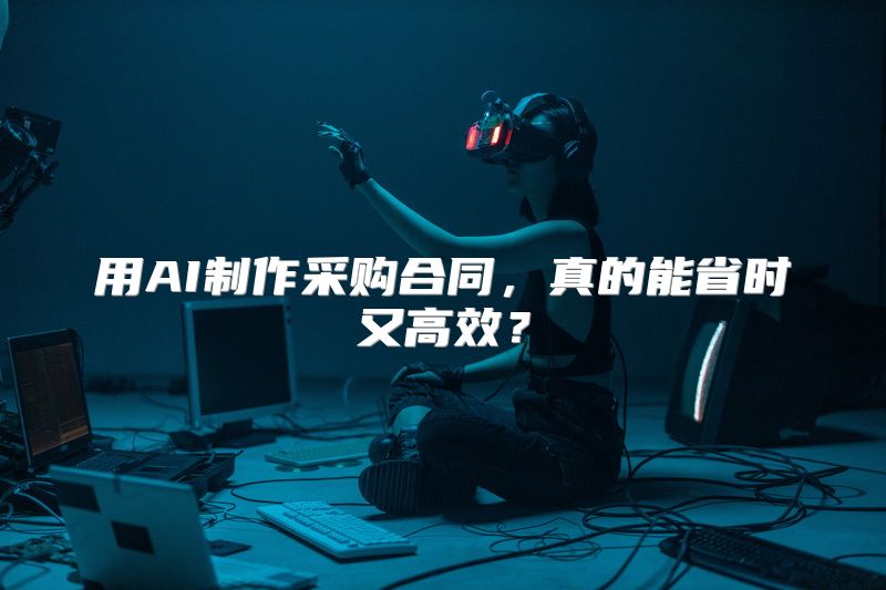 用AI制作采购合同，真的能省时又高效？