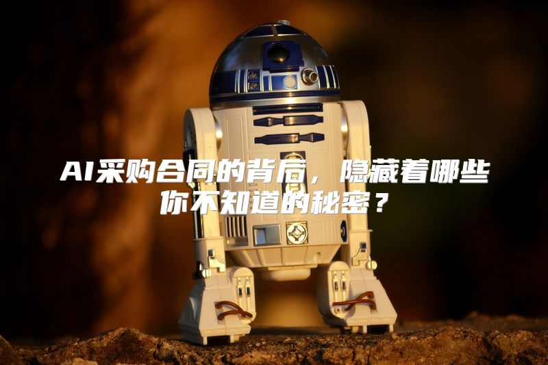 AI采购合同的背后，隐藏着哪些你不知道的秘密？