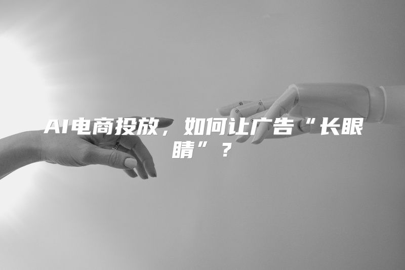 AI电商投放，如何让广告“长眼睛”？
