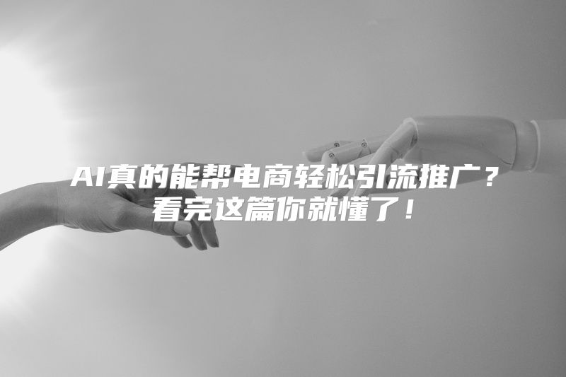 AI真的能帮电商轻松引流推广？看完这篇你就懂了！