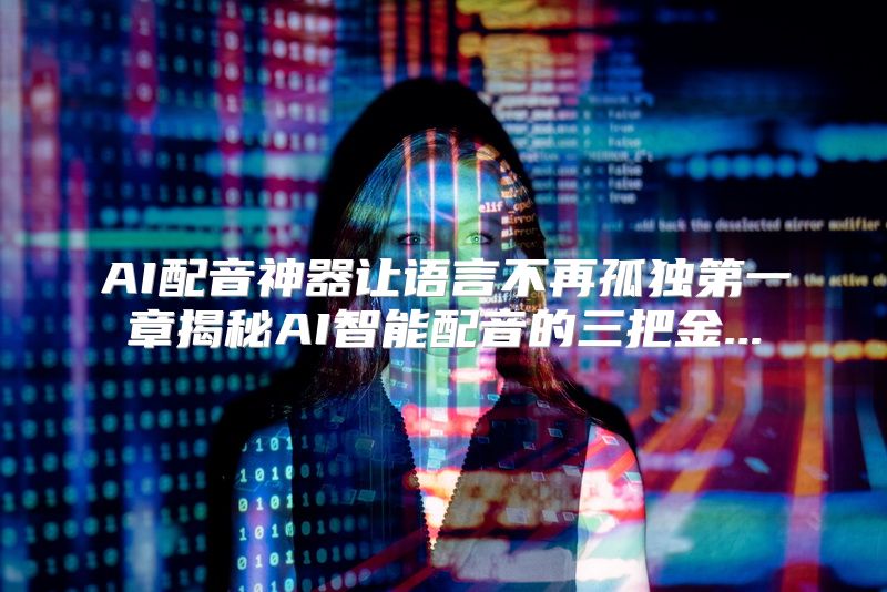 AI配音神器让语言不再孤独第一章揭秘AI智能配音的三把金...