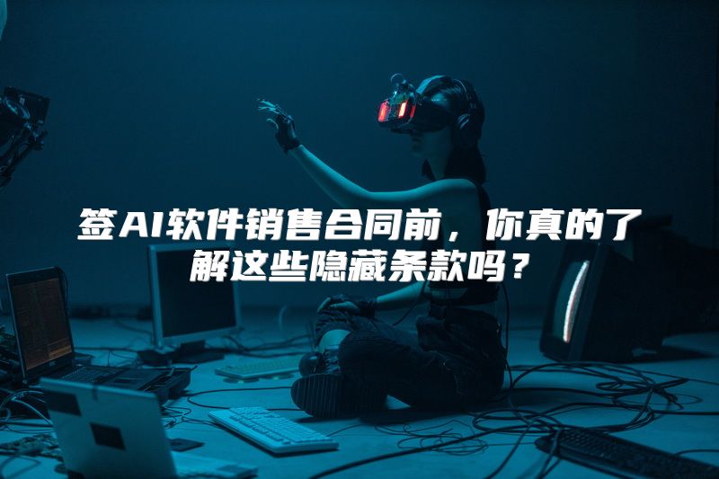 签AI软件销售合同前，你真的了解这些隐藏条款吗？