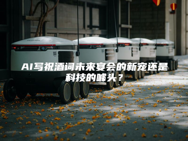 AI写祝酒词未来宴会的新宠还是科技的噱头？