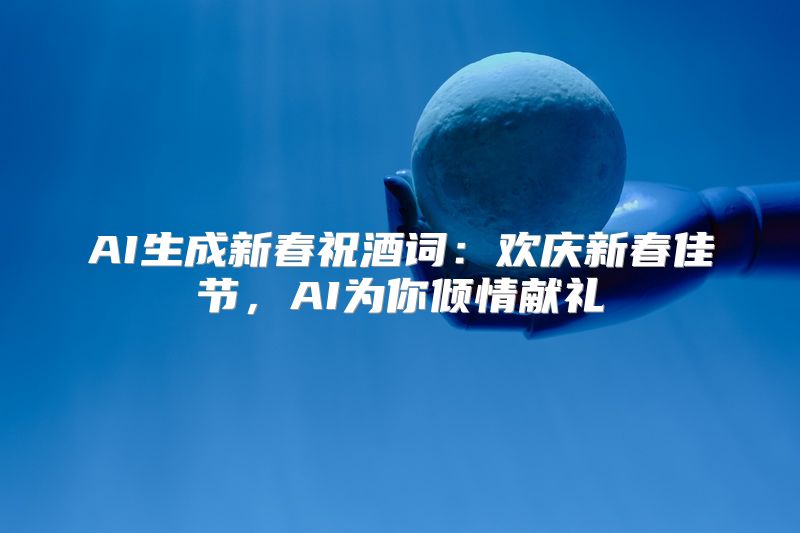 AI生成新春祝酒词：欢庆新春佳节，AI为你倾情献礼