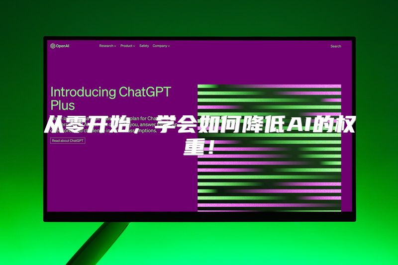 从零开始，学会如何降低AI的权重！