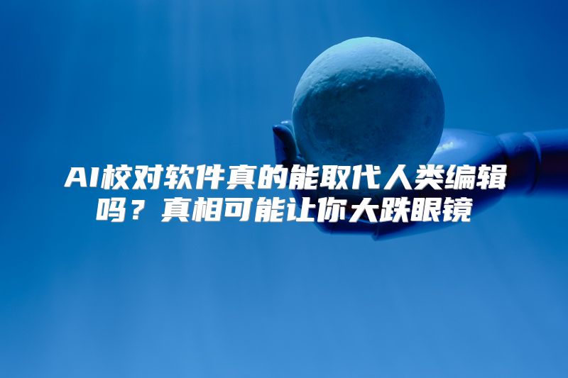 AI校对软件真的能取代人类编辑吗？真相可能让你大跌眼镜