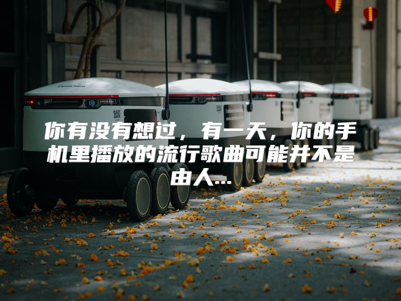 你有没有想过，有一天，你的手机里播放的流行歌曲可能并不是由人...