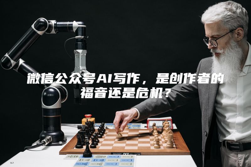 微信公众号AI写作，是创作者的福音还是危机？