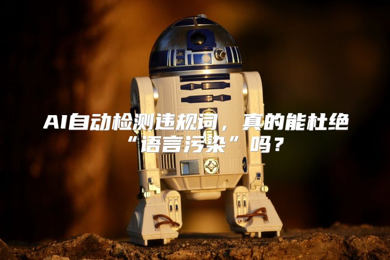 AI自动检测违规词，真的能杜绝“语言污染”吗？