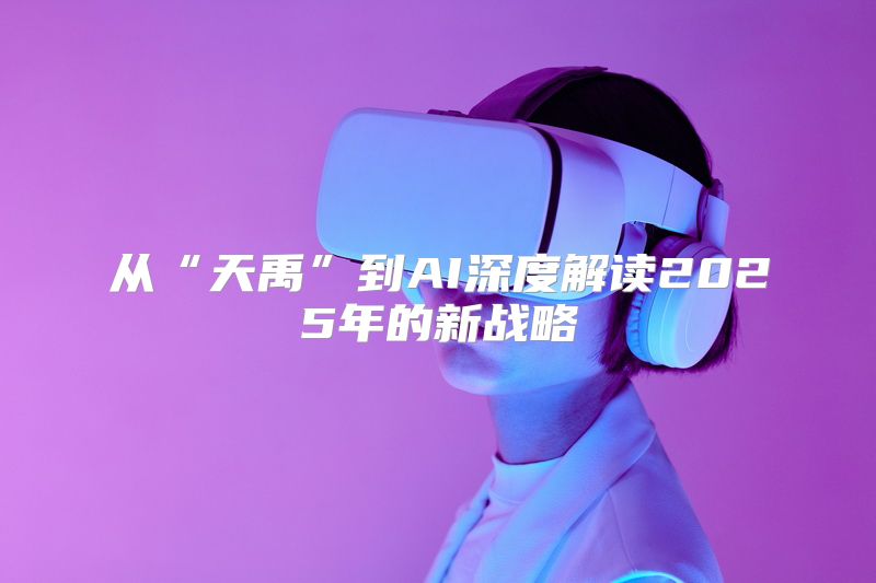 从“天禹”到AI深度解读2025年的新战略
