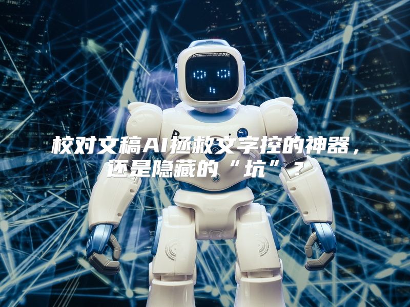 校对文稿AI拯救文字控的神器，还是隐藏的“坑”？