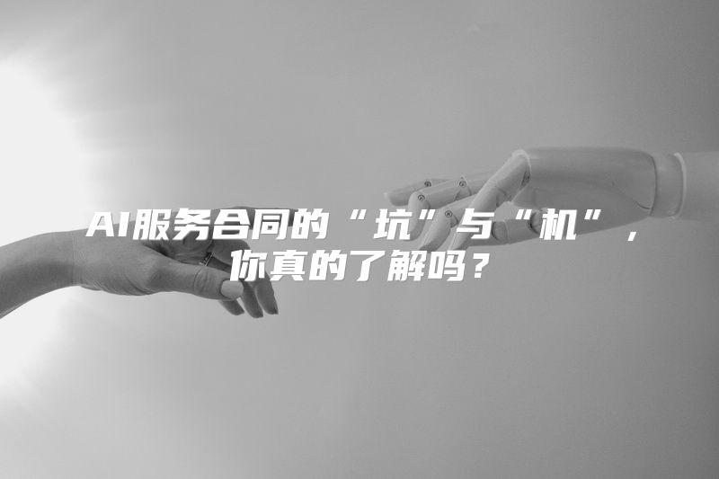 AI服务合同的“坑”与“机”，你真的了解吗？
