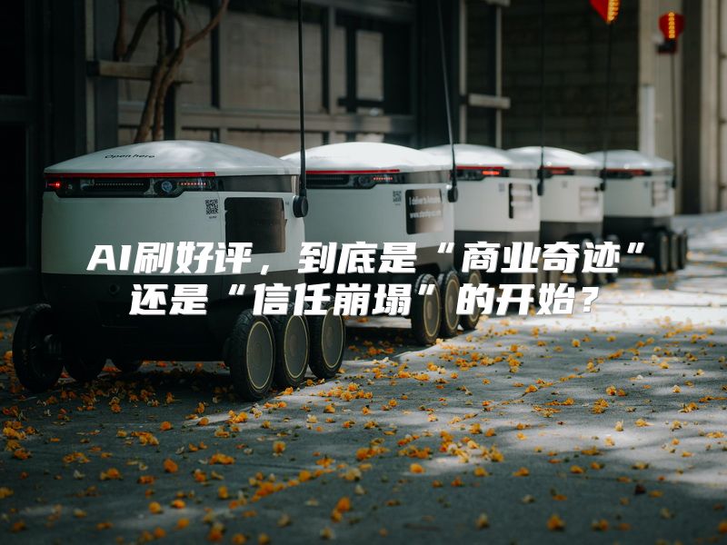 AI刷好评，到底是“商业奇迹”还是“信任崩塌”的开始？