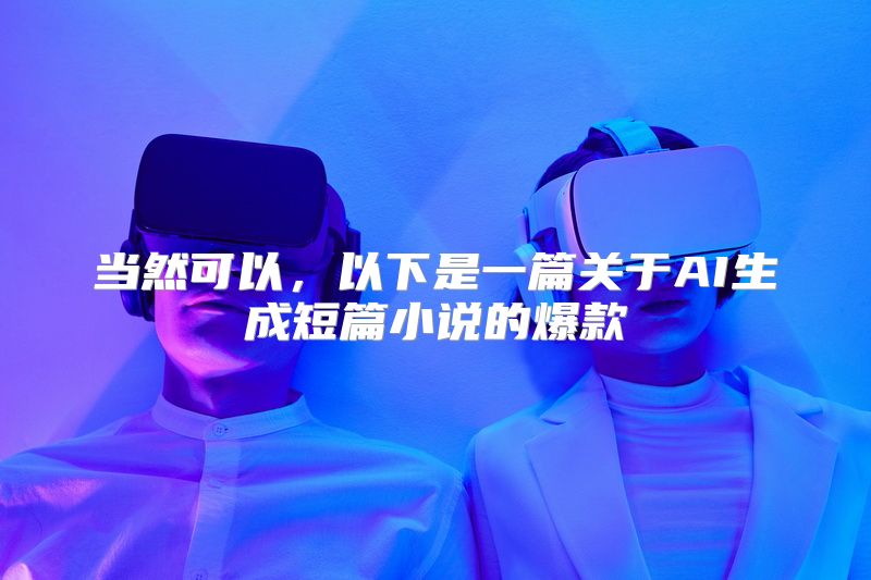 当然可以，以下是一篇关于AI生成短篇小说的爆款