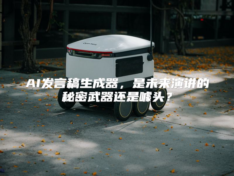AI发言稿生成器，是未来演讲的秘密武器还是噱头？