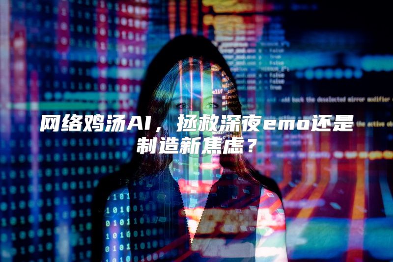 网络鸡汤AI，拯救深夜emo还是制造新焦虑？