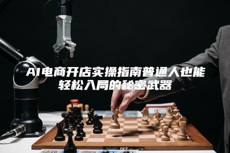 AI电商开店实操指南普通人也能轻松入局的秘密武器