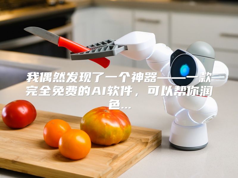 我偶然发现了一个神器——一款完全免费的AI软件，可以帮你润色...
