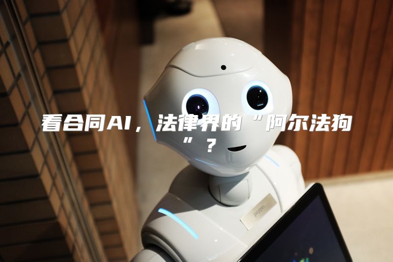 看合同AI，法律界的“阿尔法狗”？
