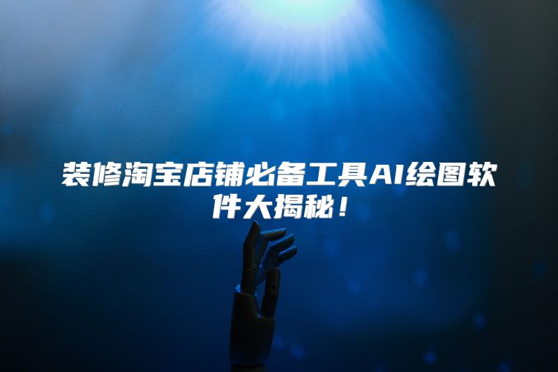 装修淘宝店铺必备工具AI绘图软件大揭秘！