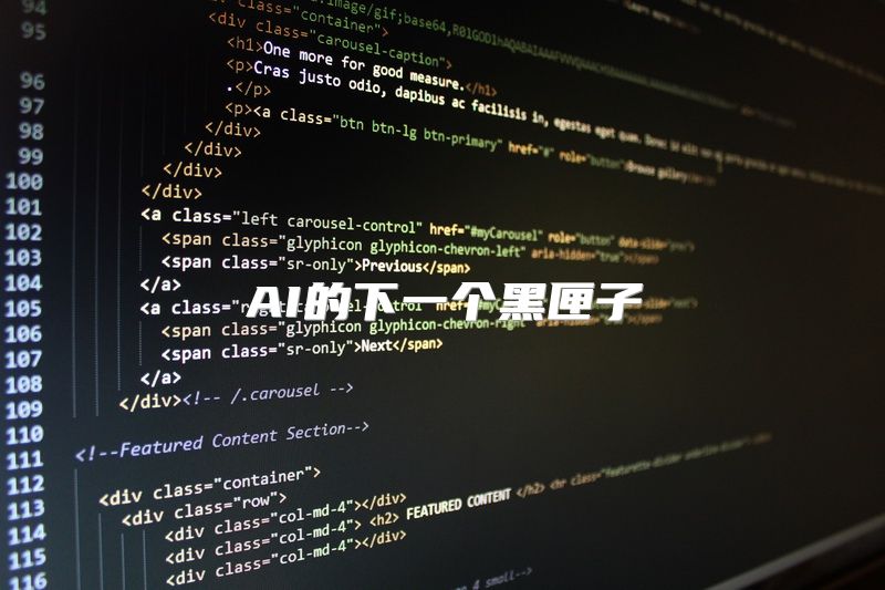 AI的下一个黑匣子